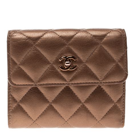 chanel bronze wallet|chanel wallet original price.